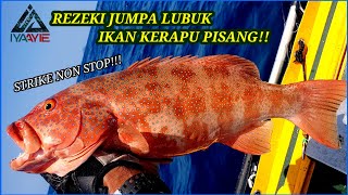 STRIKE NON STOP!! AKU JUMPA LUBUK IKAN KERAPU PISANG!!INFLATABLE BOAT FISHING MALAYSIA.VLOG [019]