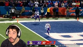 GAME OF THE YEAR?! REACTION TO VIKINGS VS BILLS
