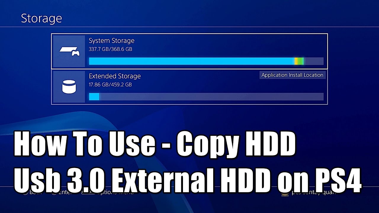 To Use 3.0 External Hard Drive on PS4 Firmware Guide - YouTube