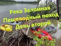 Пешеводный поход на реку Заломная. День второй. Сплав по таежной реке. Завалы. Заломы. Выход в Томь.