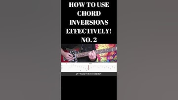 HOW TO USE CHORD INVERSIONS EFFECTIVELY! NO.2  #shortsfeed #shortsvideo #chordinversionsonguitar