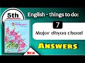 class 5 english chapter 7 question answer - major dhyan chand 5th standard question answer