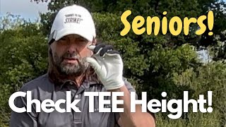 Attention Seniors! Why a HIGH TEE could be hurting your game! #golf #golfswing #seniorgolf 