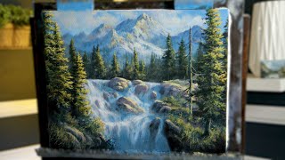 Big Mountain Waterfall | Paint with Kevin ®