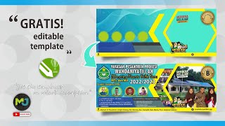 Desain Spanduk PPDB 2022, Resolusi Siap Cetak | GRATIS Template, Mudah Diedit Ulang