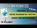 12th Maths – Inverse Trigonometric Functions | One Shot Revision | TN Syllabus (Tamil)