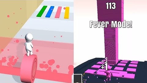 Layers Roll (vs) Stack Colors - Game Compare All Levels || Android iOS Gameplay Walkthrough