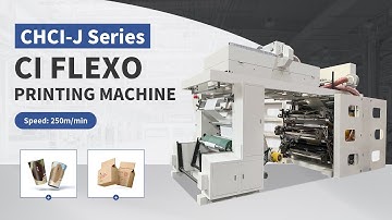 6 color roll to roll central drum flexo printing press