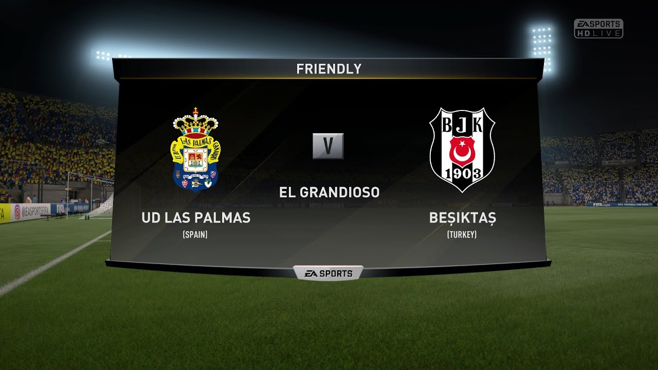 FIFA 17 | UD LAS PALMAS VS BESIKTAS - Full Gameplay (PS4/Xbox One) HD 1080p60