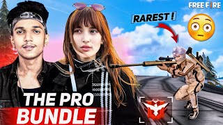 Using The Most Rarest Outfit The Pro Bundle 😱🔥 PN HARSH & PN ROSE Deadly Duo Gameplay - FreeFire Max