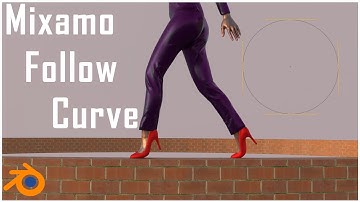 Mixamo Character follow Curve/Blender Tutorial