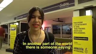 Global Refugees crisis: a family, a school and an interactive experience in the BA subway