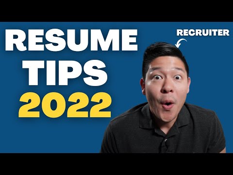 Resume tips in 2022
