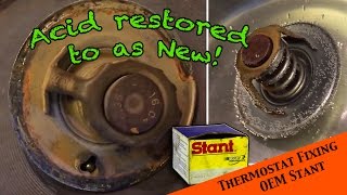 How to clean the old thermostat from a 4.2L AMC 258 motor - JEEP Wrangler YJ : Ep 18