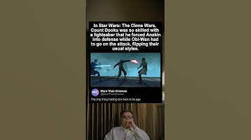 In Star Wars: The Clone Wars, Count Dooku was so skilled with a lightsaber #shorts