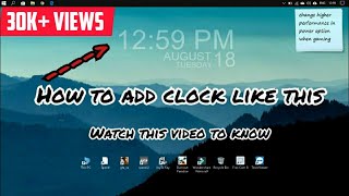 How to add clock in desktop (easy method) screenshot 5