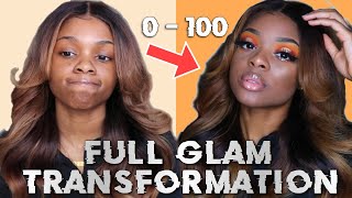 0-100 FULL GLAM TRANSFORMATION | Easy Halo Eye Tutorial | Joanna Divine
