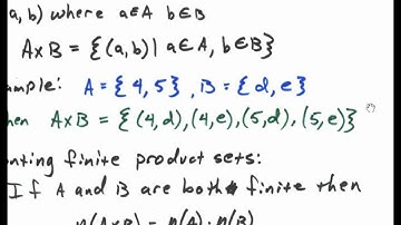 Counting Elements, Product Sets, Partitions