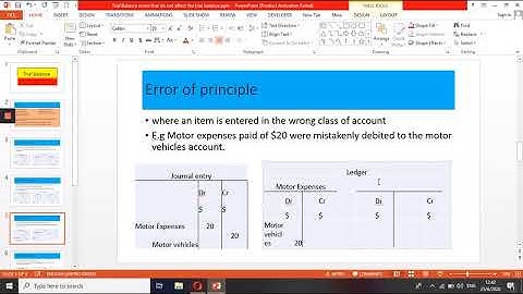 Trial balance: Correction of errors that do not affect it - Zimsec O Level Accounts