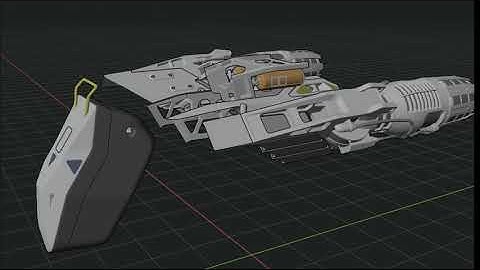 Space Fighter 3d Model