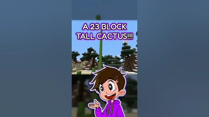 I FINALLY found the TALLEST cactus in Minecraft! 🤩