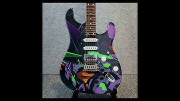 Custom Eva Unit-01 style electric guitar #electricguitar #customguitar