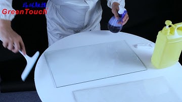 How to install the touch foil on the glass