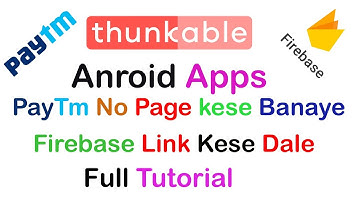 Thunkable || Send Paytm Number Screen || Firebase Link Thunkable Guide hindi || Earning apps