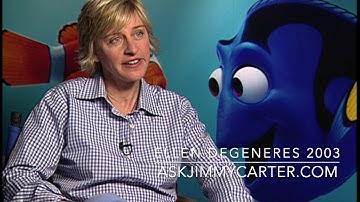 Ellen DeGeneres, Finding Nemo 2003 talking with Jimmy Carter
