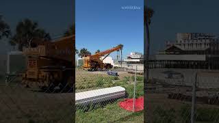 Daytona Beach seawall construction is underway