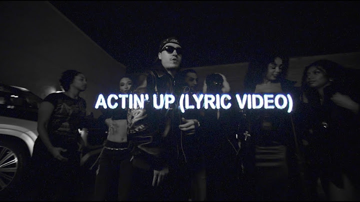 Tommy Richman - ACTIN UP (Official Lyric Video)