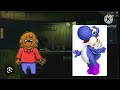 the berenstain bears brother and blue Yoshi work at five nights at Freddy's 3