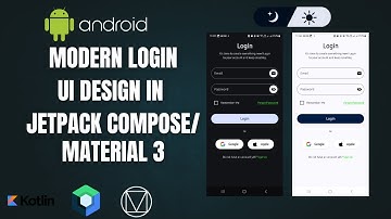 🎨 Modern Login UI Design in Android | Kotlin + Jetpack Compose + Material 3 (1-Hour Full Tutorial)