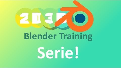 2D3D Blender intro training serie