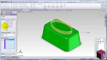 Solidworks Surface Essential    08  Surface  Ruled Surface tools   2