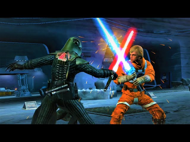 Luke Skywalker vs Starkiller! Star Wars: The Force Unleashed Hoth