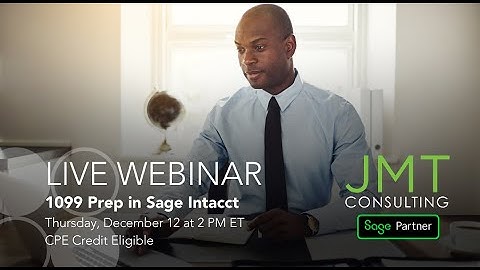 1099 Prep in Sage Intacct