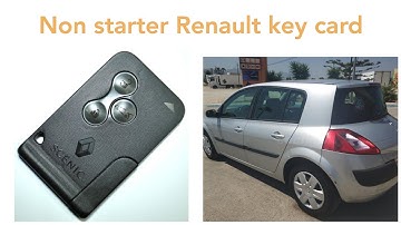 Demonstrate bypass Renault faulty start module button how to