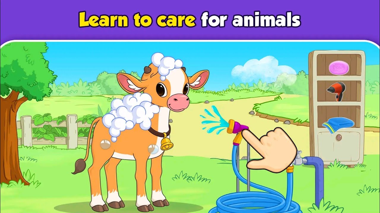 Baby Farm Animals Cleaning 🧼🧹 | Nursery Rhymes & Kids Cartoon