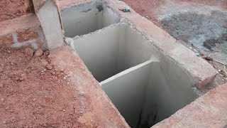 Design of Septic tank for wc with details