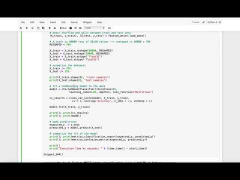 How to do Fashion MNIST image classification using CatBoost in Python