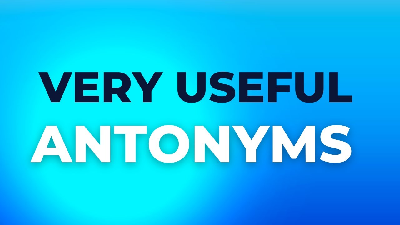 Very Useful Antonyms English Ethio24 YouTube