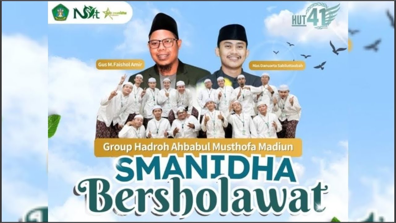 SMANIDHA BERSHOLAWAT BERSAMA MAS DANUARTA & GUS M. FAISHOL AMIR DAN AHBABUL MUTHOFA MADIUN