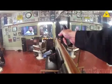 Amazon理髪店での銃撃戦  警察官のボディカム映像