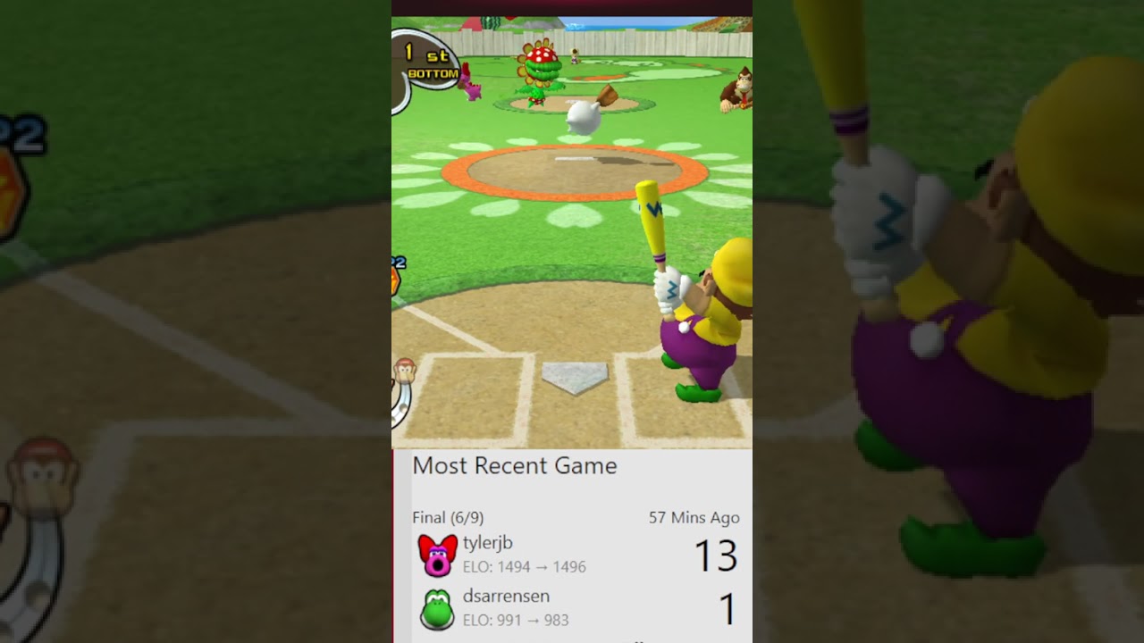 Luck Beats Skill in Mario Supertsar Baseball!