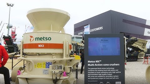 Metso showcases MX3 Multi-Action cone crusher