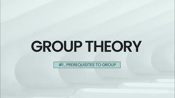 #1 ,group theory , prerequisites (sets and binary operations) . What is a groupoid  ?