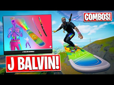 *NEW* J BALVIN BUNDLE Gameplay + Combos! Before You Buy (Fortnite Battle Royale)