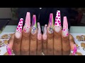 Acrylic Nails Tutorial | Nails Soak off and Fullset | Coffin Acrylic Nails | Color Acrylic Nails