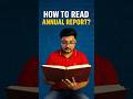 How to Read Annual report of company?? #annualreport #stocks #invest #growmoney #ytshorts #shortfeed